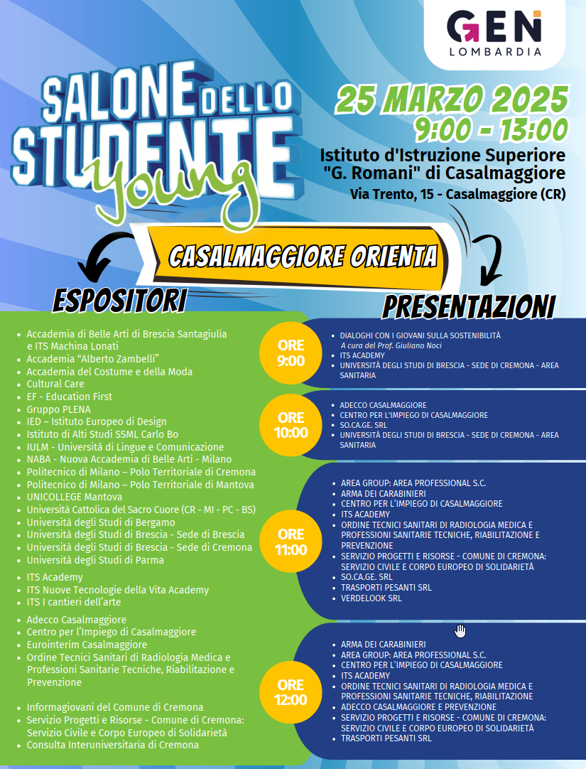 Salone dello studente a Casalmaggiore (CR)